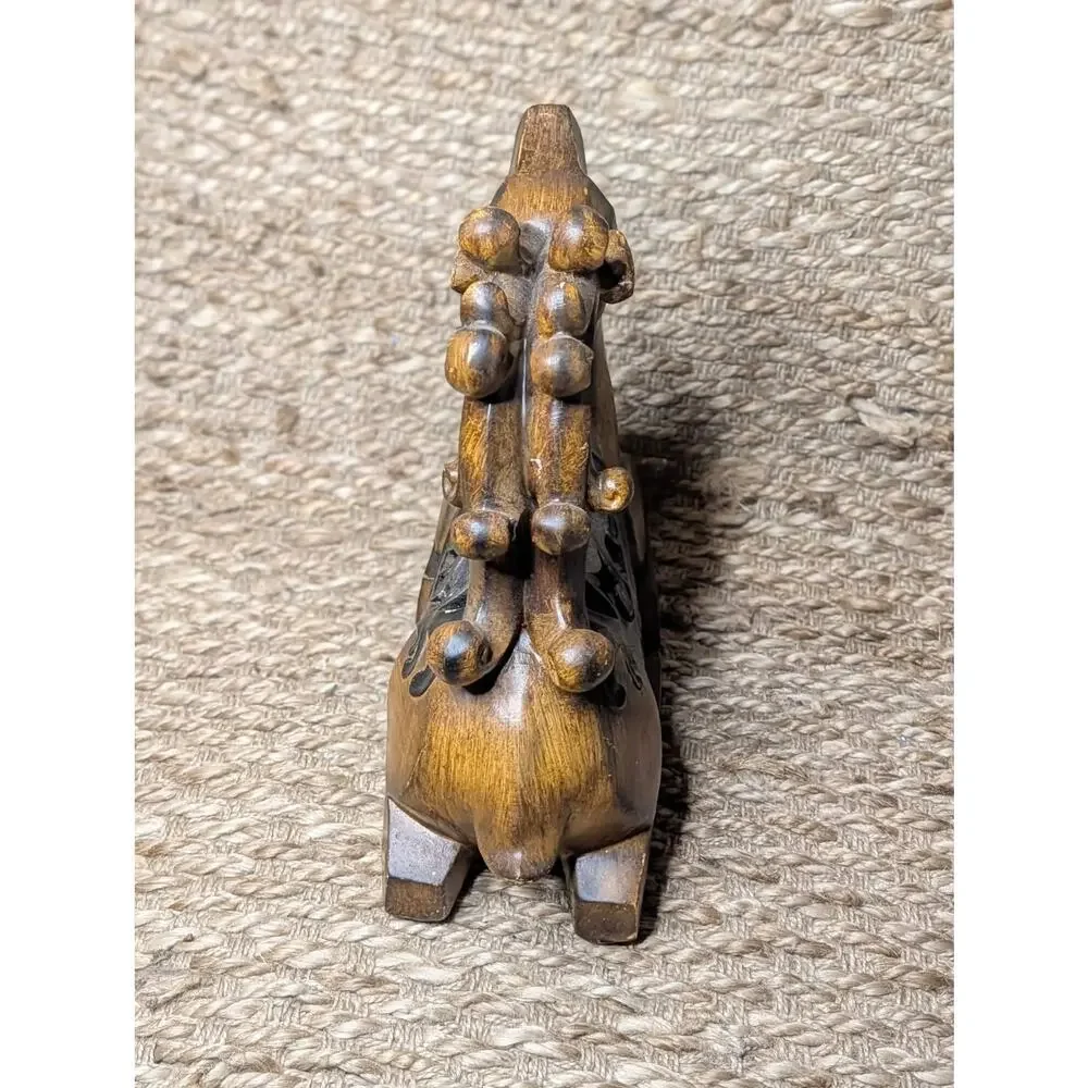 Hobby Lobby Rustic Christmas Reindeer Sculpture Stained Wood Look Holiday Decor